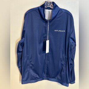 Saturday's Everett Track Jacket in cobalt Blue NWT size XL